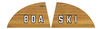1971 Boa-Ski Wood Grain Hood Decals