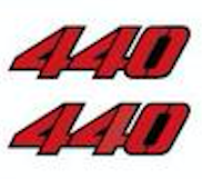 1979 Yamaha SRX 440 Engine Model Decals