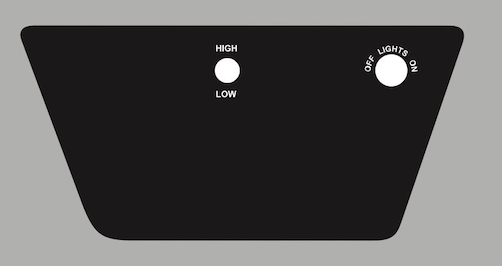 1972 Sno Jet SST Dash Decal