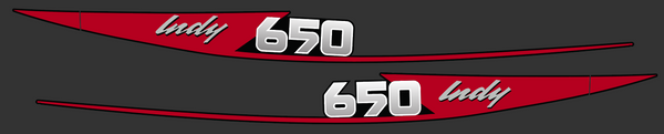 1991 Polaris Indy 650 Top Hood Decals