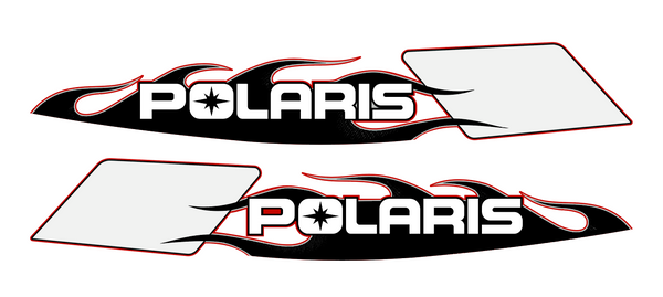 2004 Polaris Pro XR Hood Number Plate Decals