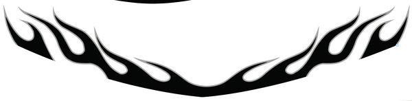 2004 Polaris Pro XR Windshield Flame Decal