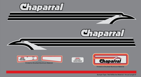 1973 Chaparral Thunderbird Decal Set