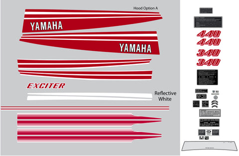 1978 Yamaha Exciter Decal Set