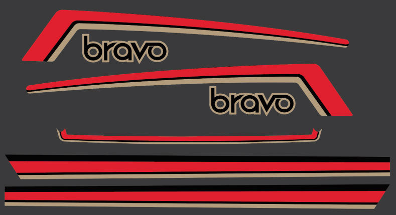1986 Yamaha Bravo Hood Decals