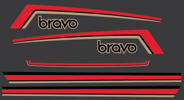 1986 Yamaha Bravo Hood Decals