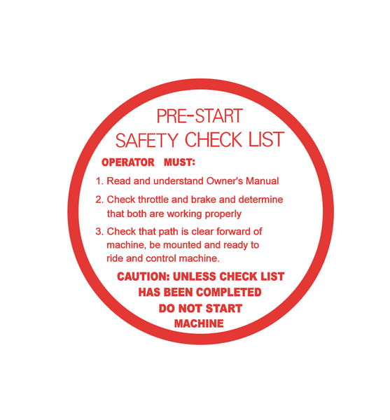 1970-71 Polaris Safety Check List Decal (Circle)