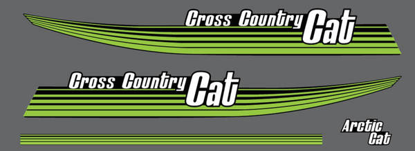 1976 Cross Country Cat Hood Decals