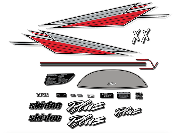 1992 Ski Doo Plus "X" Decal Kit