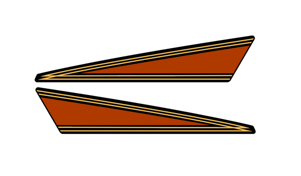 Yamaha 1987 V-Max Hood Front Triangle Decals