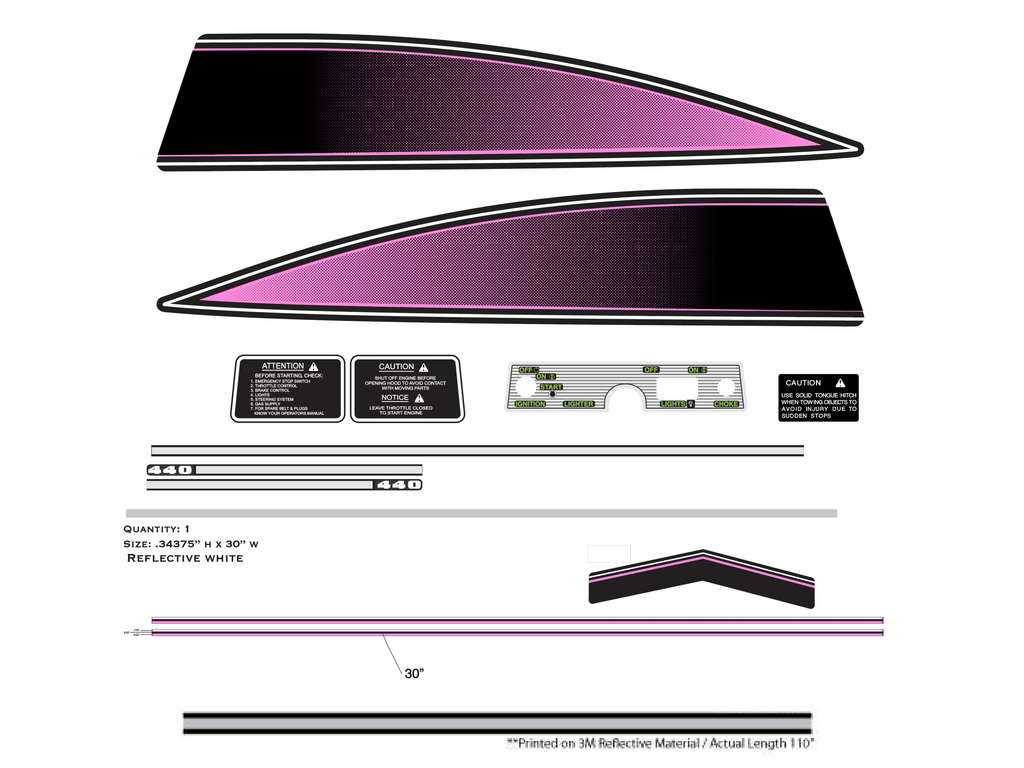 Arctic Cat 1975 Panther Decal Kit The Sled Printer