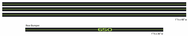 1988 Arctic Cat Wildcat Bumper Tape Decals