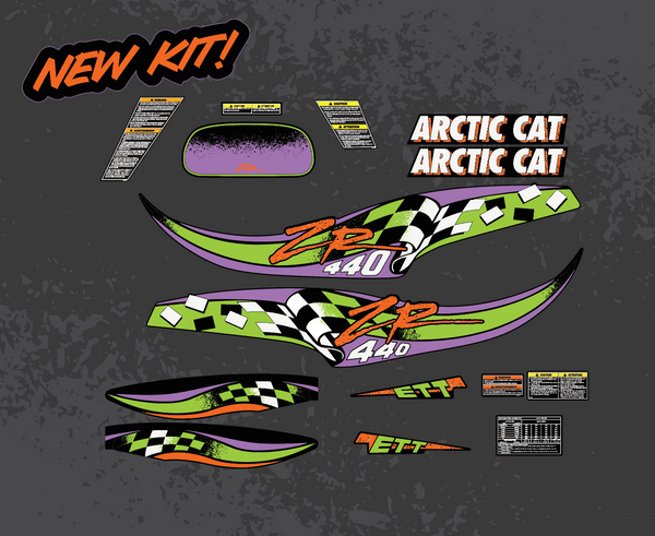 1995 Arctic Cat ZR 440 Decal Kit
