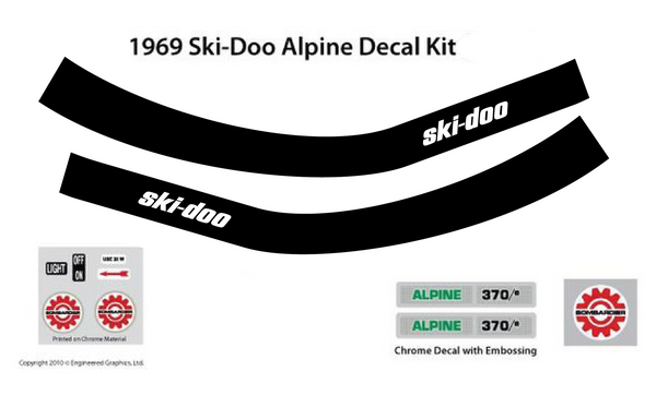 1969 Ski-Doo Alpine Decal Set