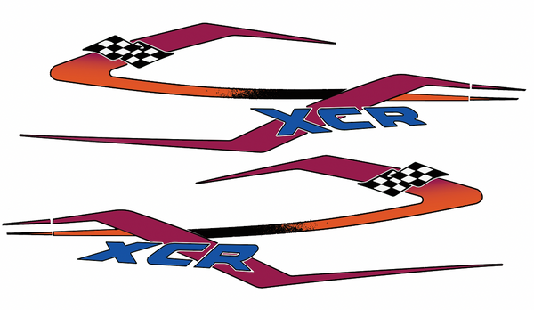 1995 Polaris XCR 600 Main Hood Decals