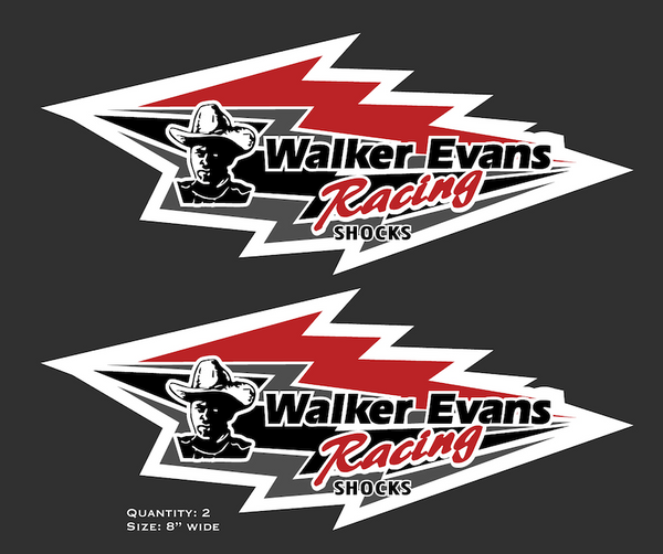 Walker Evans Racing Shocks Decals
