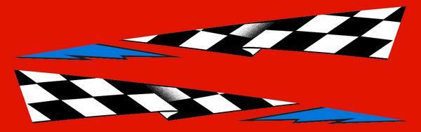 1998 Polaris 440 XCR Lower Hood Decals