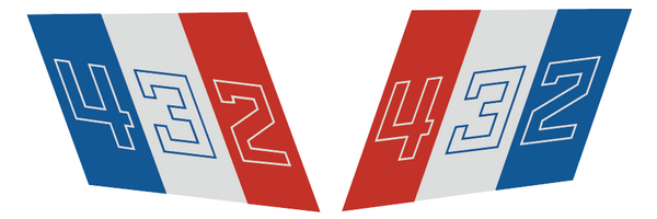 1971 Polaris Charger 432 Model Overlay Decal