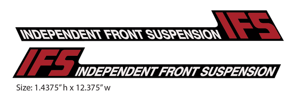 1991 Polaris Indy 500 IFS (Red) Suspension Decals