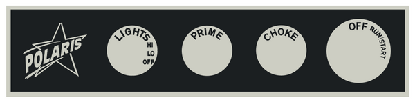 1970 Polaris TX Dash Decal