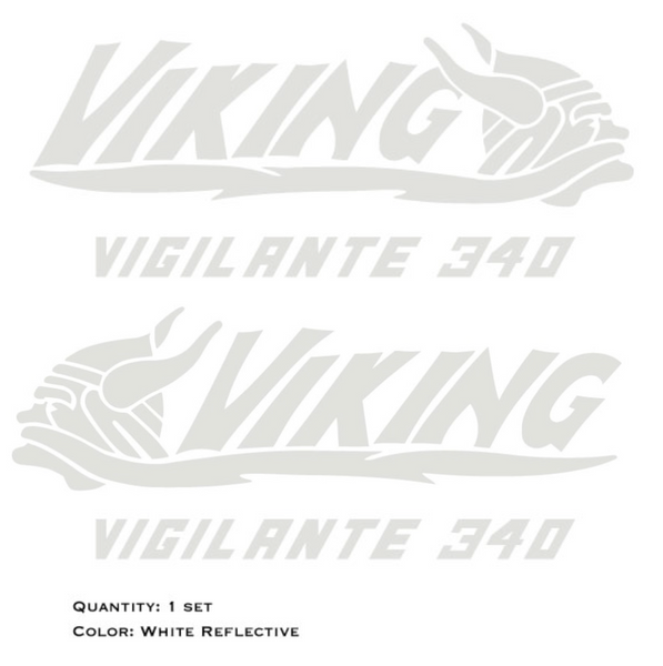 Viking Vigilante 340 Hood Decals