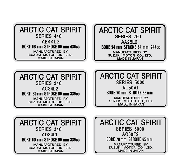 Arctic Cat Spirit Engine Series Decal