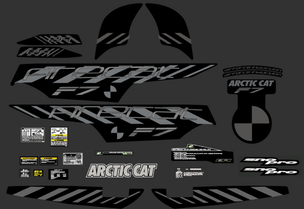 2004 F7 Firecat Arctic Cat Decal Kit