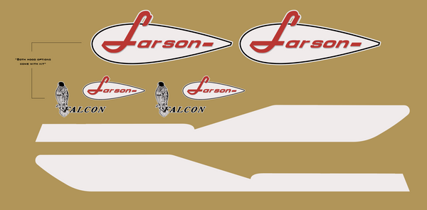 1966 Larson Falcon Hood Decals