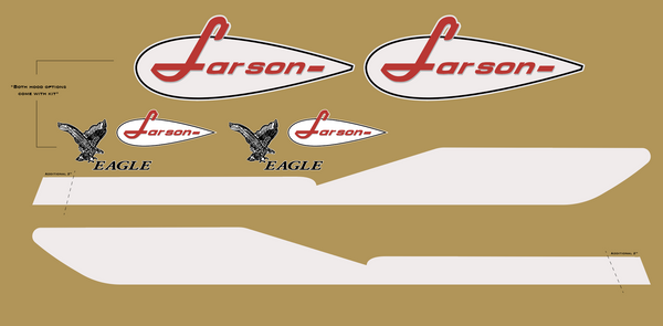 1966 Larson Eagle Hood Decals