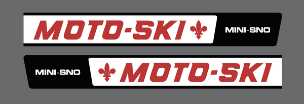 Moto-Ski Mini-Sno Hood Decals