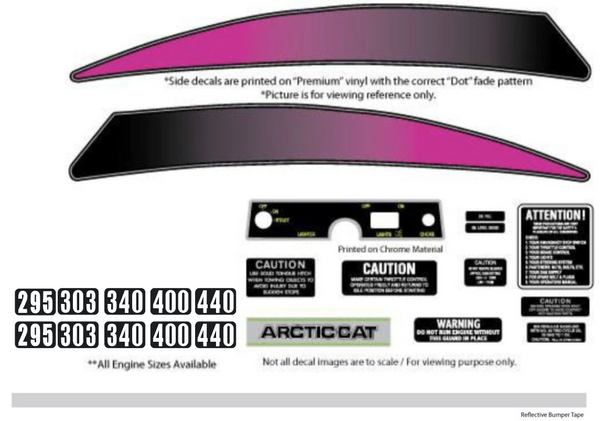 1973 Arctic Cat Panther Decal Set