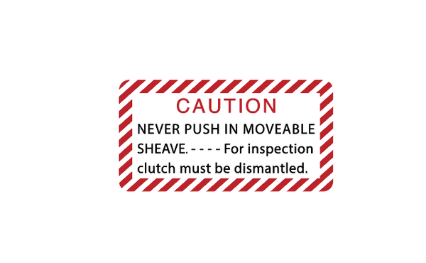 1973-74 Brutanza Brut Caution Clutch Decal