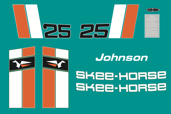 1971 Johnson Skee-Horse 25 Decals
