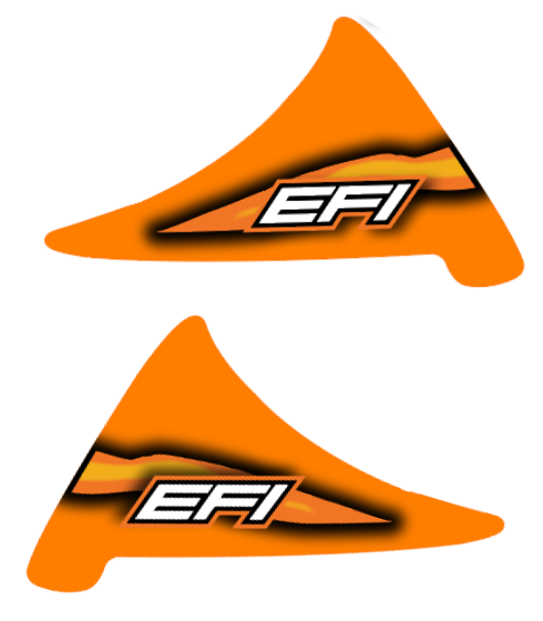 2005 Firecat F7 EFI Sno Pro Orange Windshield Decals