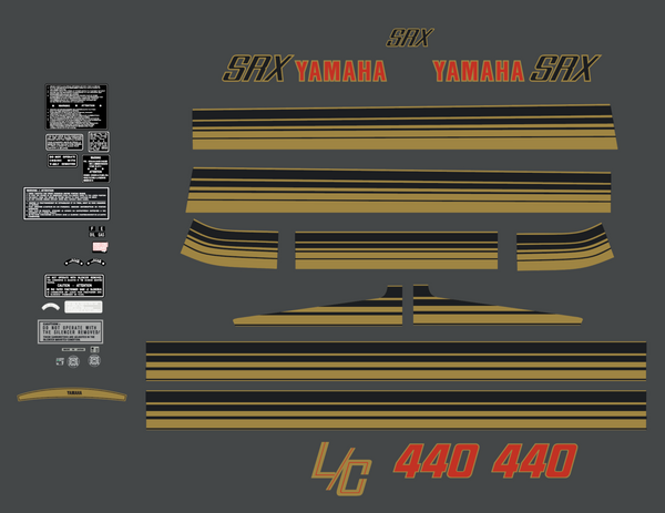 1980 Yamaha SRX 440 Decal Kit