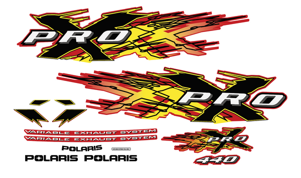 2002 Polaris Liquid Pro X 440 Hood Decal Kit
