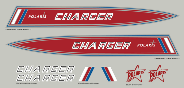 1970 Polaris Charger Hood Decals