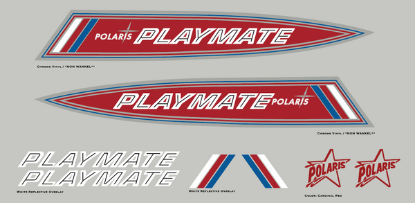 1970 Polaris Playmate Hood Decals