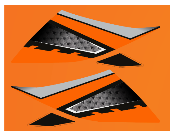 2004 Polaris XR 800 Side Windshield Decals