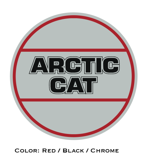 Arctic Cat Logo Chrome Decal 2.625"