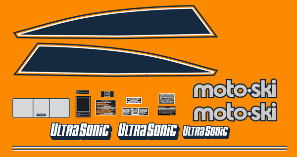 1980 Moto Ski Ultra Sonic Decal Kit
