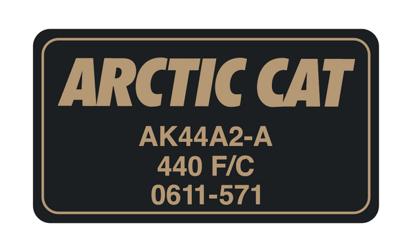 1991 Arctic Cat Kitty Cat 440 F/C Engine Decal