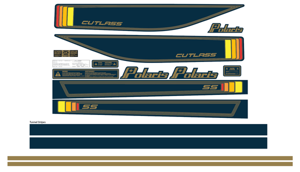 1981 Polaris Cutlass SS Decal Kit