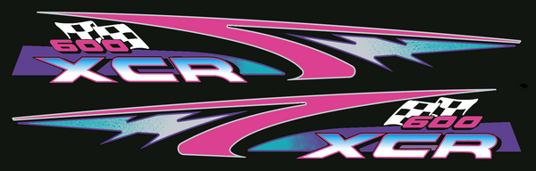 1996 Polaris SP XCR 600 Lower Hood Decals