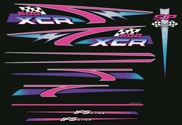 1996 Polaris XCR 600 SP Decals