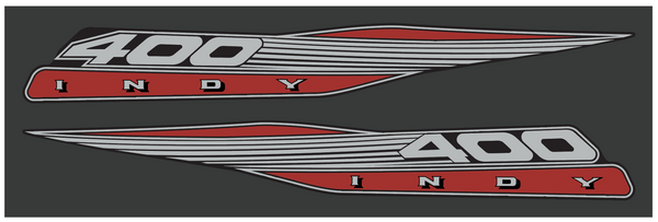 1986 Polaris Indy 400 Standard Model Hood Decals