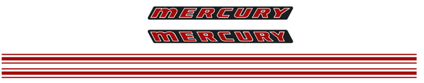Mercury Cutter/Sleigh Decal Set