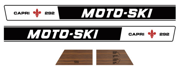 1971 Capri 262 Moto-Ski Hood Decals