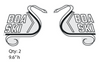1971 Boa-Ski Logo Hood Decals