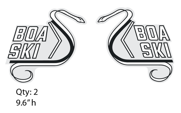 1971 Boa-Ski Logo Hood Decals